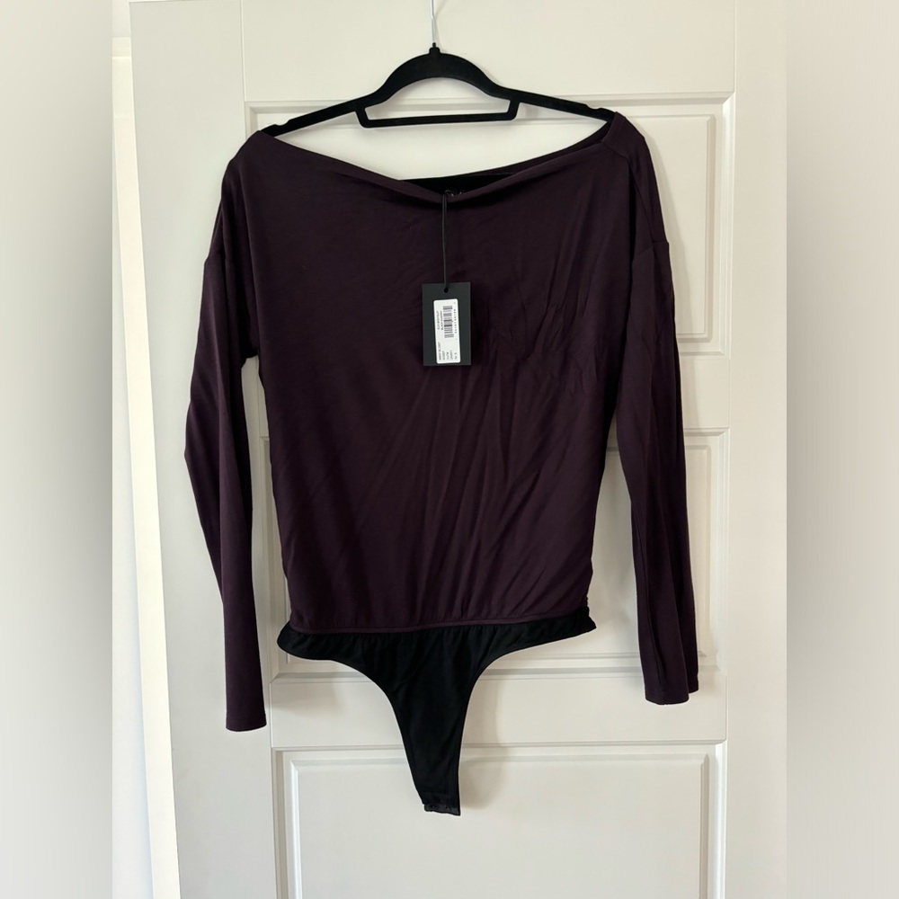 NWT - Paige - Off Shoulder Long Sleeve Suvi Bodysuit - Size Small